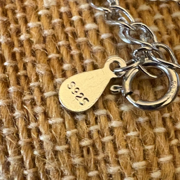 Solid Sterling Silver Three Carat Emerald cut Champagne Moissanite Necklace $899 - Picture 6 of 7